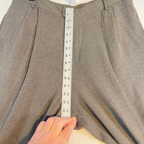 Chico's Private Collection Pant Woman's XL/16 (Chico's 3) Brown VINTAGE! Pleats - Picture 7 of 14